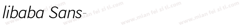 libaba Sans字体转换